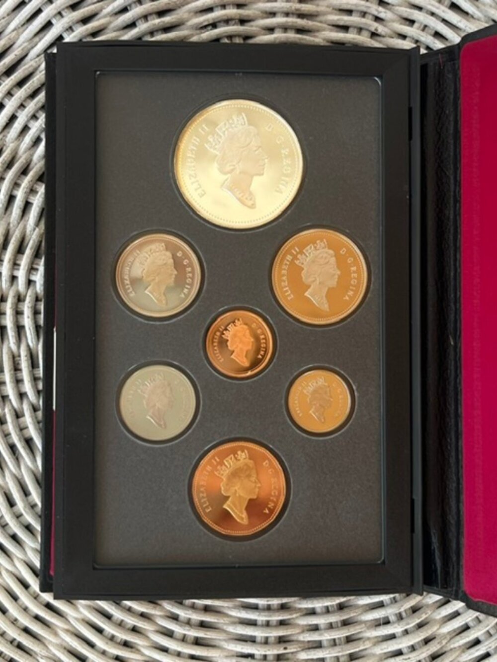 1995 Royal Canadian Mint Proof Set 7 Coins Sterling Silver Dollar